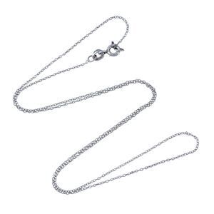 Estate India Sterling Silver 925 Cable Chain Necklace 18"